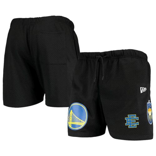 Golden State Warriors Team Logo Black Mesh Capsule Shorts - Men