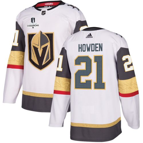 Brett Howden 21 Vegas Golden Knights Stanley Cup 2023 Champions Patch Away Breakaway Men Jersey - White