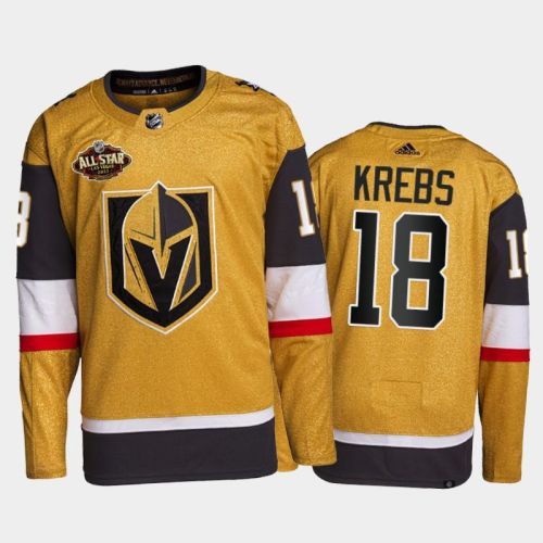 Golden Knights Peyton Krebs 2022 All-star Gold Primegreen Jersey, Men Jersey