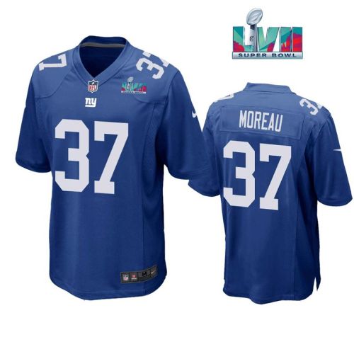 Fabian Moreau 37 New York Giants Super Bowl LVII Super Bowl LVII Royal Men Game Jersey