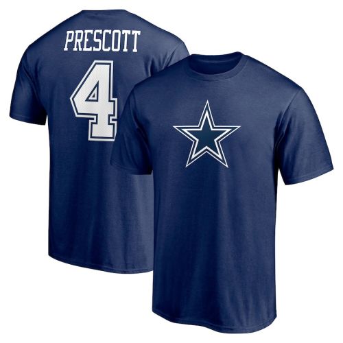 Dak Prescott 4 Dallas CowboysUnisex T-Shirt - Navy