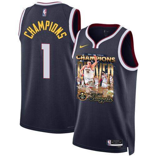 Nikola Jokić Denver Nuggets Superstar 2023 NBA The Final Champions Swingman Jersey - Black