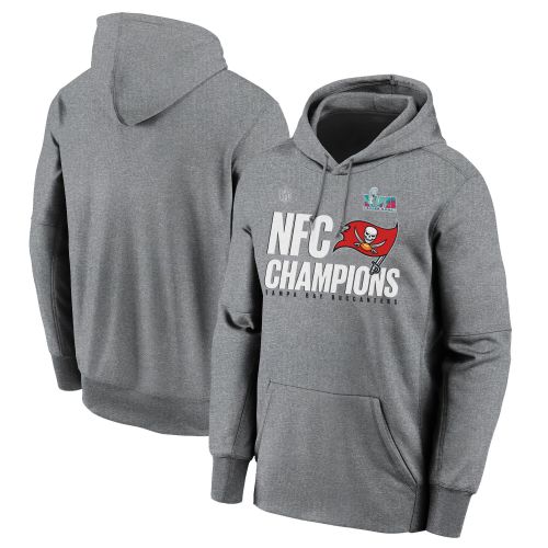 Tampa Bay Buccaneers NFC Conference Champions Light Grey Pullover Hoodie