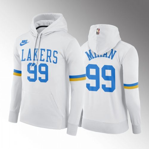 George Mikan Los Angeles Lakers 2022-23 MPLS Classic Hoodie White Pullover