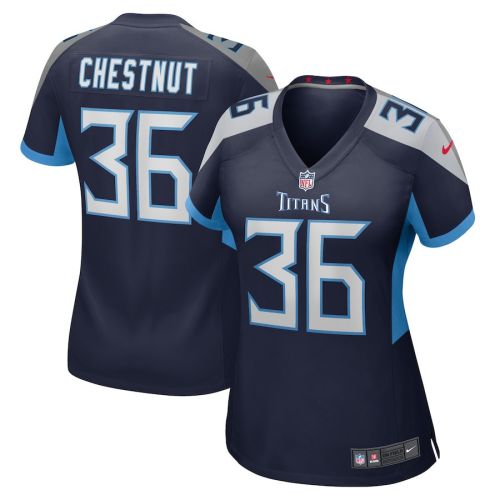 Julius Chestnut Tennessee Titans Women's Game Player Jersey - Navy