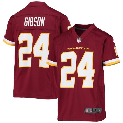 Antonio Gibson 24 Washington Commanders Football Team Game YOUTH Jersey - Burgundy