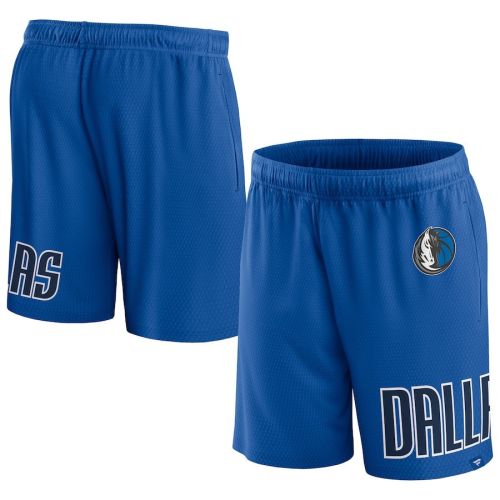 Dallas Mavericks Royal Free Throw Mesh Shorts - Men