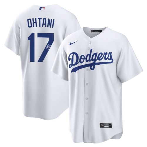 Shohei Ohtani 17 Signture Los Angeles Dodgers Home Jersey - Men White Jersey