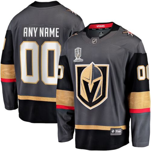 Vegas Golden Knights 2023 Stanley Cup Champions Patch Custom 00 Alternate Breakaway Custom Jersey - Black