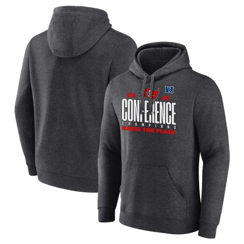 Tampa Bay Buccaneers NFC Conference Champions Raise The Flags Black Pullover Hoodie