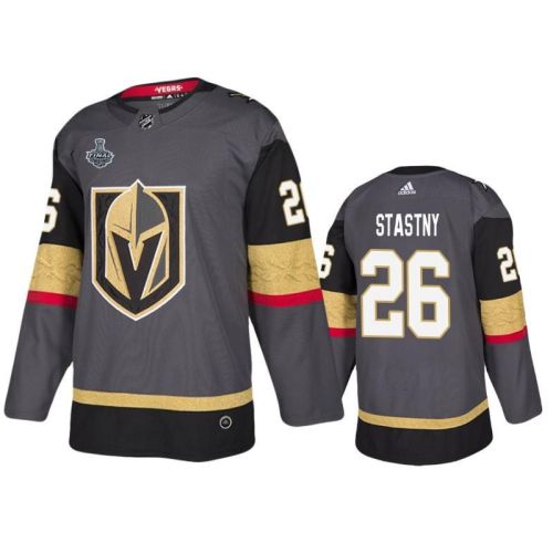 Men Vegas Golden Knights Paul Stastny 26 Home Gray Jersey Jersey