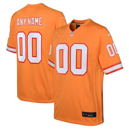 Tampa Bay Buccaneers Custom YOUTH Throwback Game Jersey - Orange