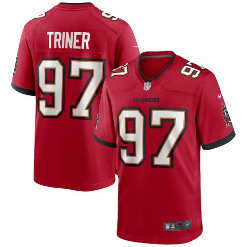 Zach Triner 97 Tampa Bay Buccaneers Men Game Jersey - Red