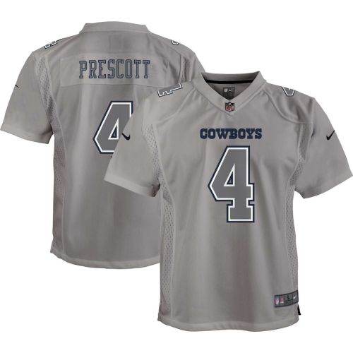 Dak Prescott 4 Dallas Cowboys Atmosphere Game Youth Jersey - Gray