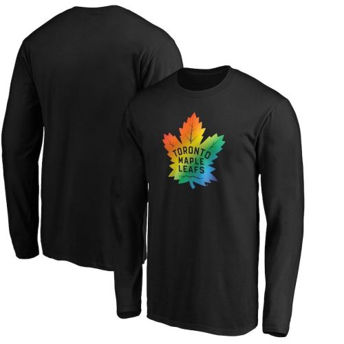 Toronto Maple Leafs Team Pride Logo Long Sleeve T-Shirt - Black