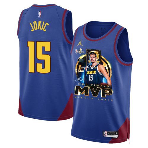 Nikola Jokić Denver Nuggets MVP 2023 NBA Final Champions Swingman Jersey - Blue