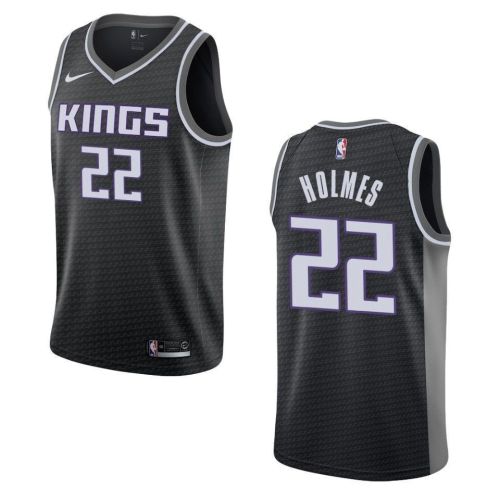 Men's Sacramento Kings 22 Richaun Holmes Statement Swingman Jersey - Black