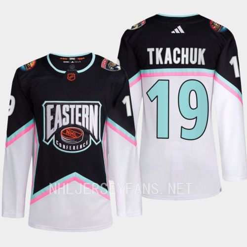 Matthew Tkachuk 19 Panthers 2023 All-Star Eastern Conference Black Jersey.