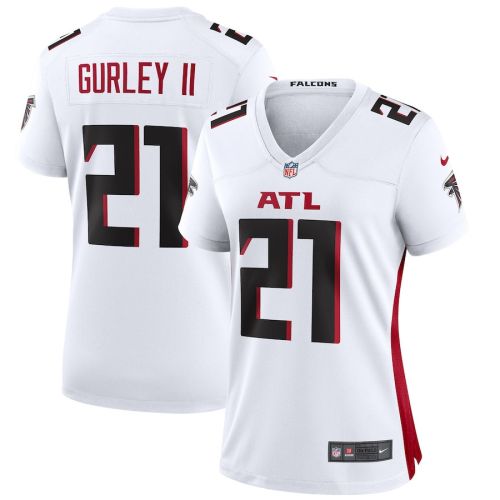 Todd Gurley II 21 Atlanta Falcons Women's Game Jersey - White