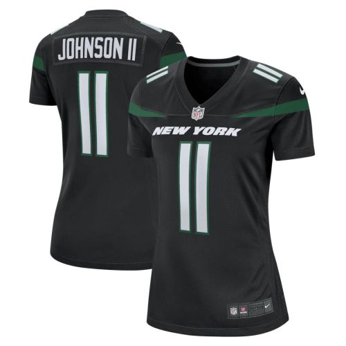 Jermaine Johnson II 11 New York Jets Women's Alternate Game Jersey - Stealth Black