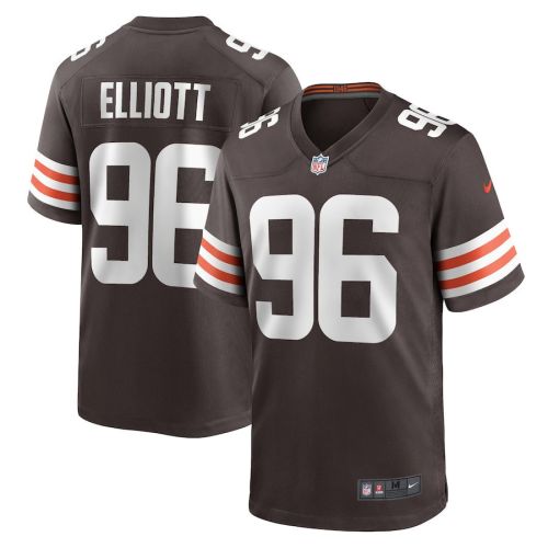 Jordan Elliott 96 Cleveland Browns Men's Game Jersey - Brown