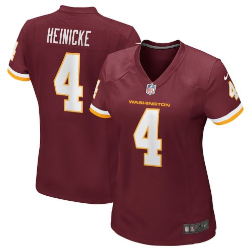 Taylor Heinicke 4 Washington Commanders Football Team Women Jersey - Burgundy