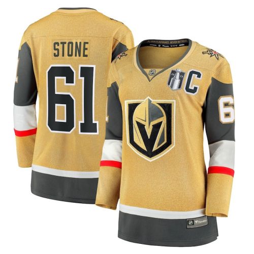 Mark Stone 61 Vegas Golden Knights Women's 2023 Stanley Cup Final Home Breakaway Player Jersey - Gold