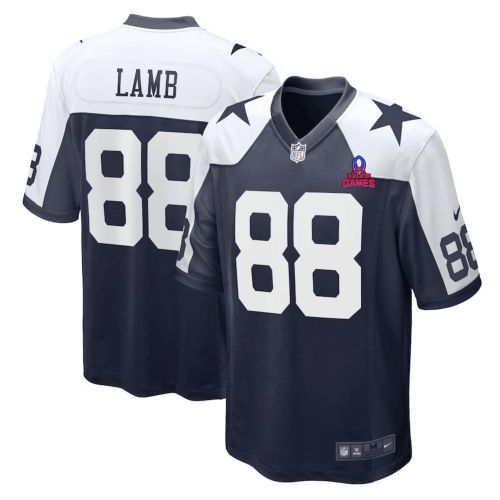 CeeDee Lamb 88 Dallas Cowboys 2024 Pro Bowl Patch Alternate Game Men Jersey - Navy