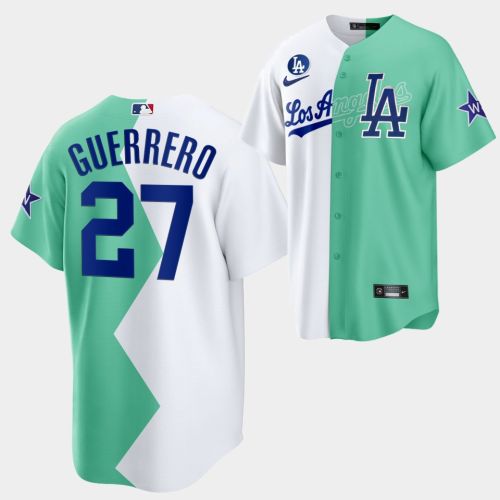 Los Angeles Dodgers Vladimir Guerrero 2022-23 All-Star Celebrity Softball Game 27 White Green Jersey