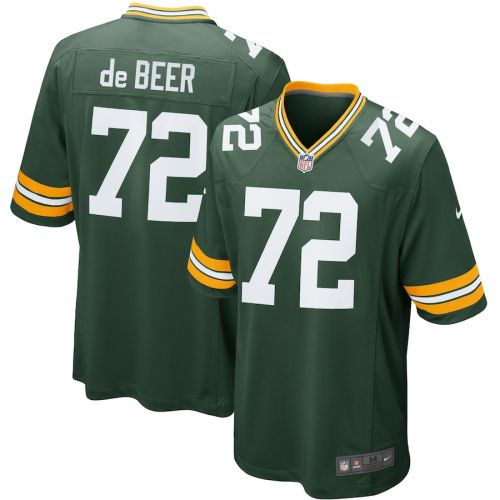 Gerhard de Beer 72 Green Bay Packers YOUTH Game Jersey - Green