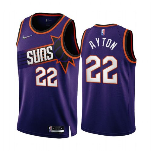 Deandre Ayton 22 Phoenix Suns 2022-23 Purple Icon Edition Men Jersey NBA 75th