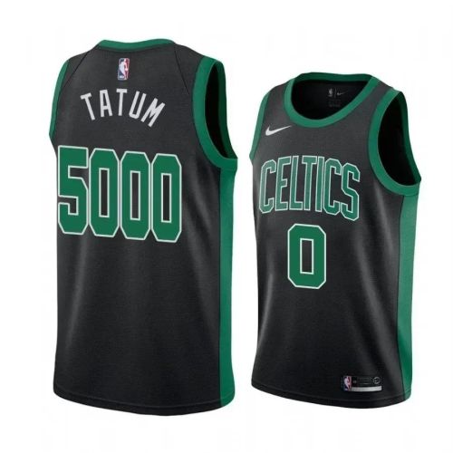 Men's Celtics Jayson Tatum 0 5000 Points Special Edition Jersey