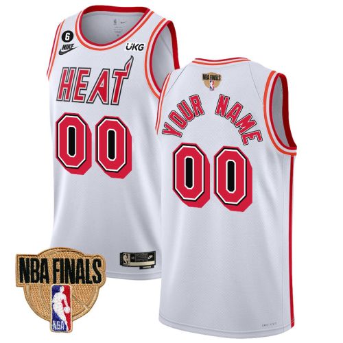 Miami Heat Final Champions 2023 Custom 00 Swingman Jersey - Classic Edition - White