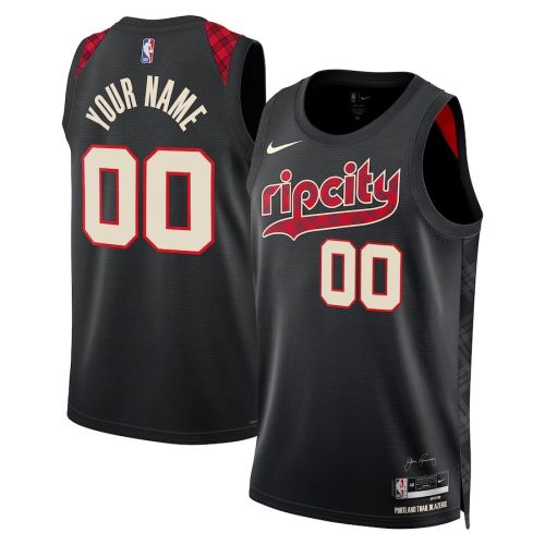 Portland Trail Blazers 2023/24 City Edition Swingman Custom Jersey - Black