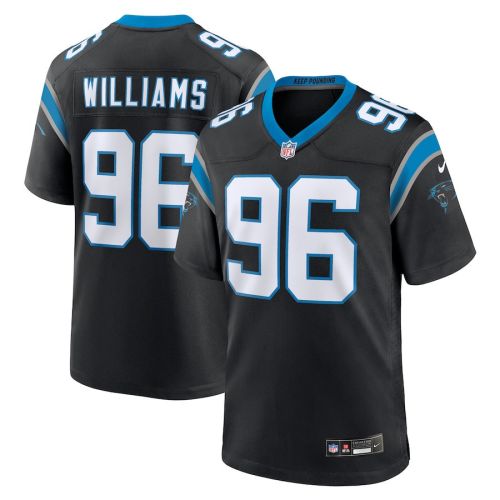 DeShawn Williams 96 Carolina Panthers Men Game Jersey - Black