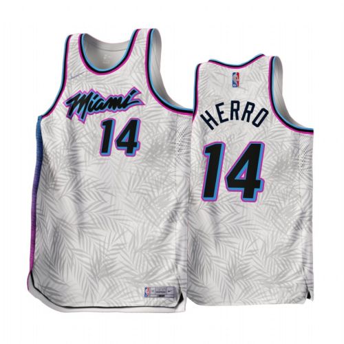 Miami Heat Tyler Herro 14 2022-23 Earned Edition White Men Jersey