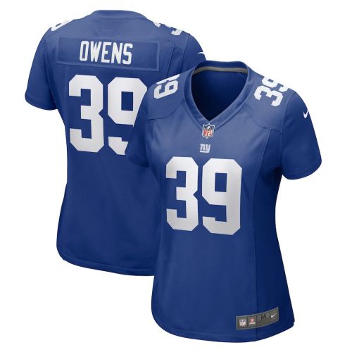 Gervarrius Owens 39 New York Giants Women Team Game Jersey - Royal