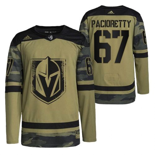 Men Max Pacioretty Golden Knights 67 Camo Jersey 2021-22 Military Appreciation Jersey