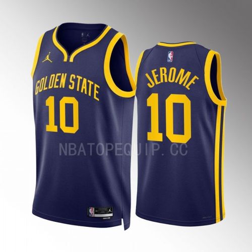 Ty Jerome 10 Golden State Warriors 2022-23 Statement Edition Navy Jersey Swingman