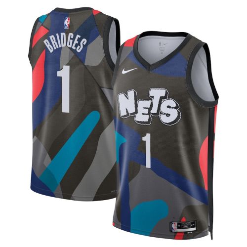 Mikal Bridges 1 Brooklyn Nets 2023/24 City Edition Swingman Jersey - Black