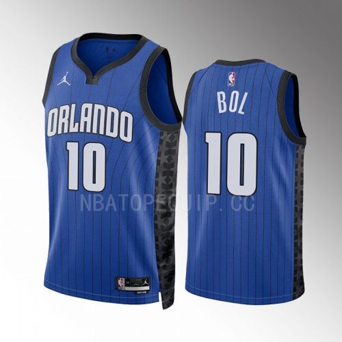 Bol Bol 10 2022-23 Orlando Magic Blue Statement Edition Jersey Swingman