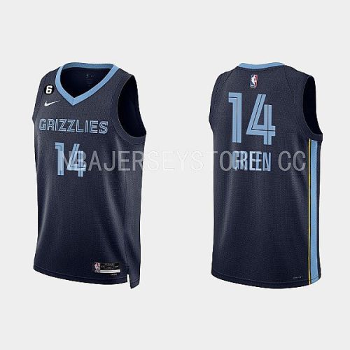 Memphis Grizzlies 14 Danny Green 2022-23 Icon Edition Navy Men Jersey