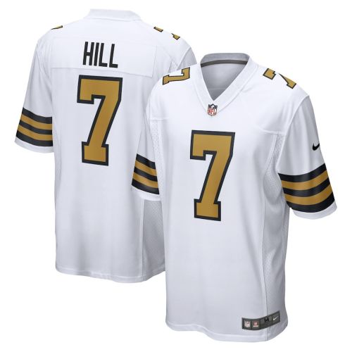 Taysom Hill 7 New Orleans Saints Men's Alternate Game Jersey - White