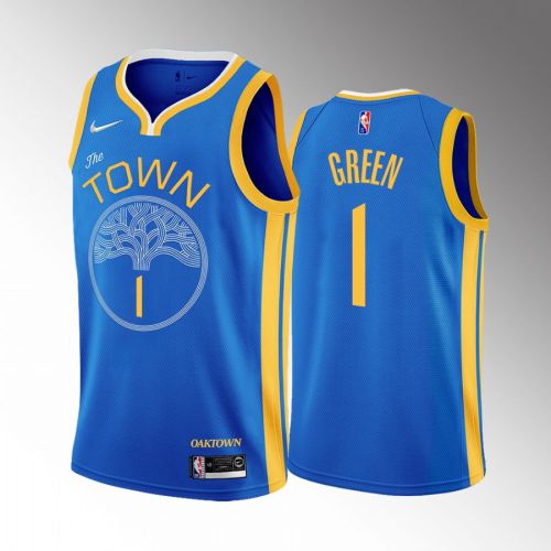 Golden State Warriors JaMychal Green 1 2022-23 Earned Edition Blue Jersey