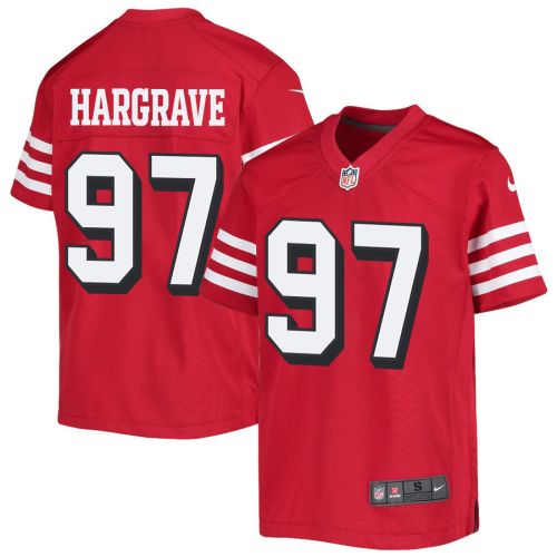 Javon Hargrave 97 San Francisco 49ers Youth Alternate Game Jersey - Scarlet