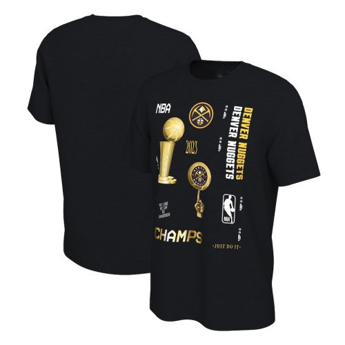 Denver Nuggets 2023 NBA Finals Champions Celebration Expressive T-Shirt - Black