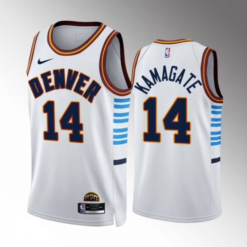 Ismael Kamagate 14 2022-23 Denver Nuggets White City Edition Jersey Swingman