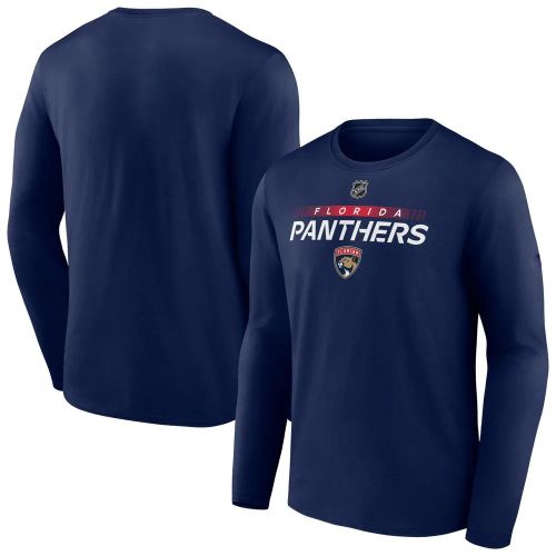 Florida Panthers Core Collection Prime Wordmark Long Sleeve T-Shirt - Navy