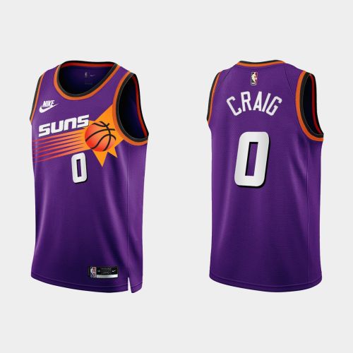 Phoenix Suns Torrey Craig 0 2022-23 Classic Edition Purple Men Jersey