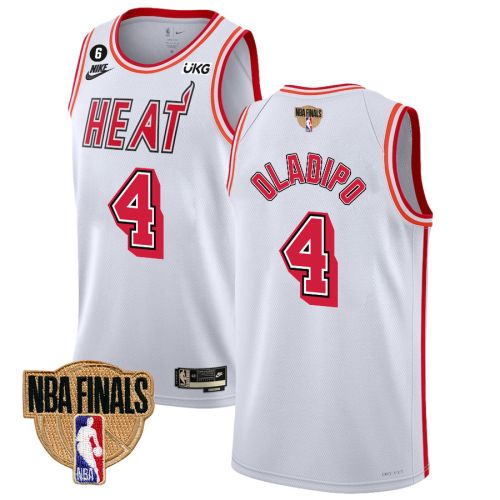 Victor Oladipo 4 Miami Heat Final Champions 2023 Swingman Jersey - Classic Edition - White